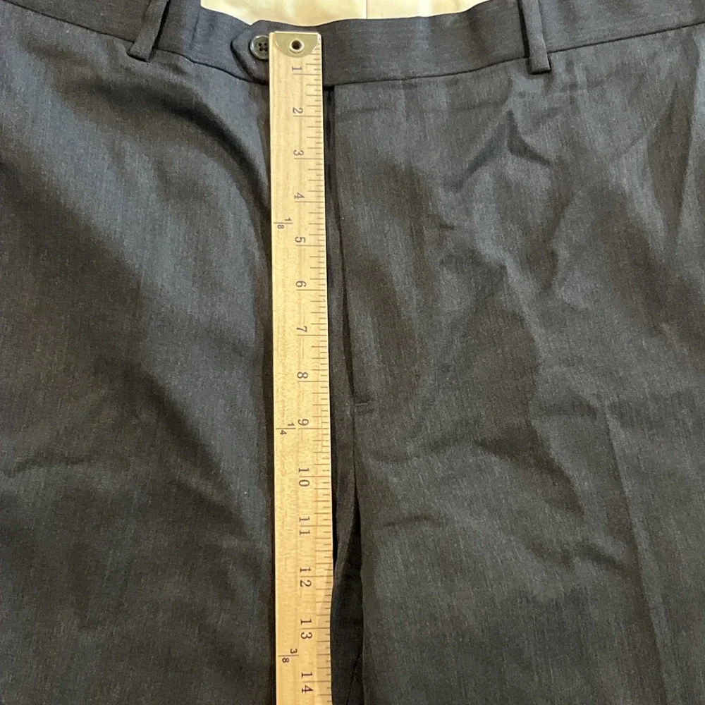 BROOKS BROTHERS Madison 100% Wool Flat Front Dress Pants 40 x 32 Lot Of 2 Gray